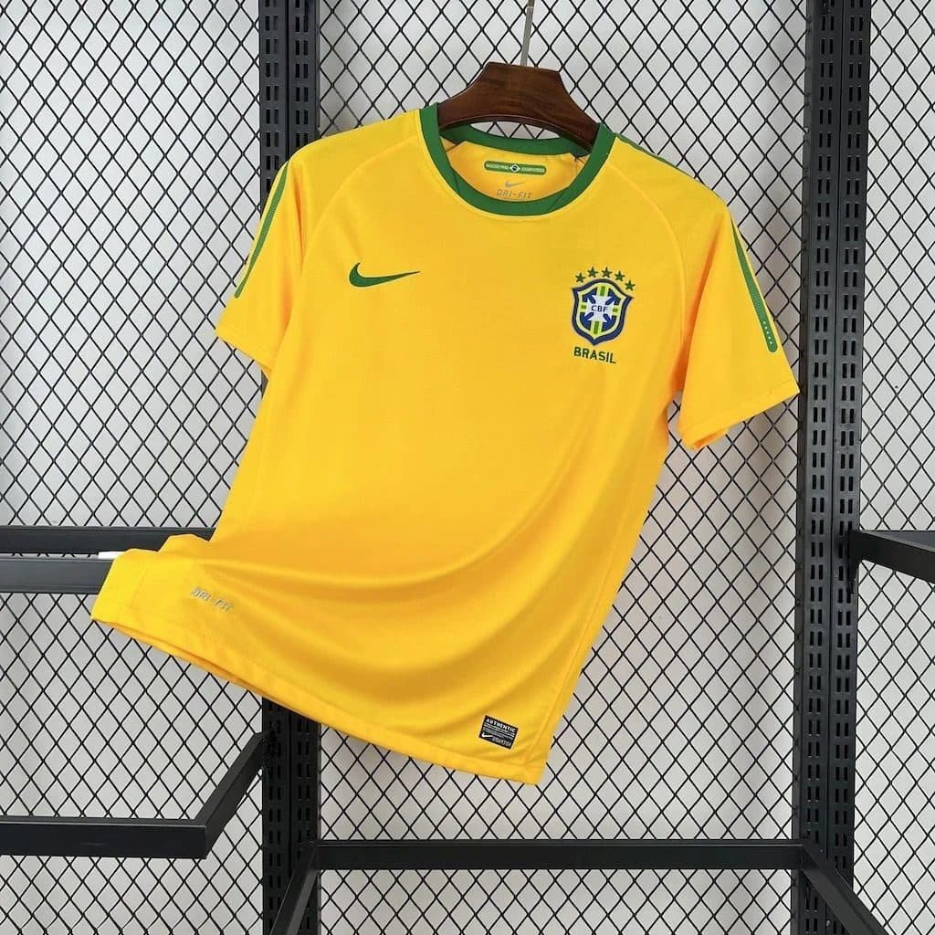 Maillot Brésil Rétro Domicile 2010/2011 — vue 5